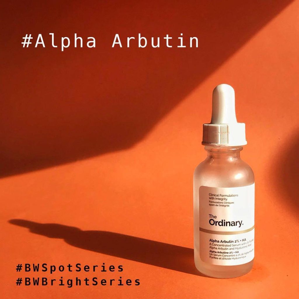 alpha arbutin brightening hyper pigmentation uneven skin tone dark spots