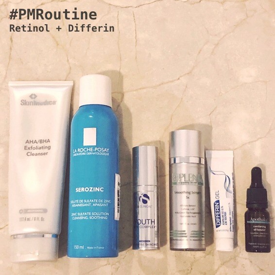 PM Routine – Retinol + Differin