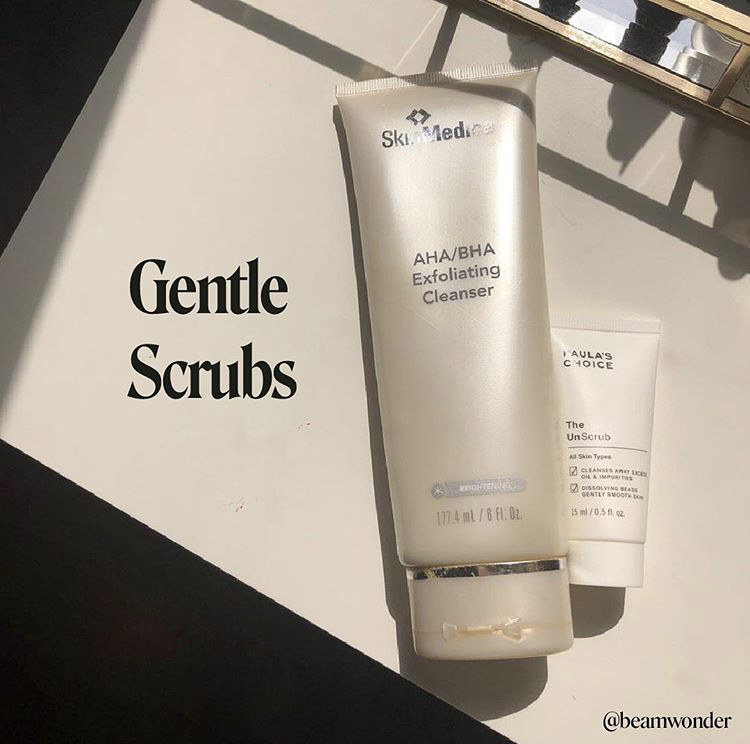 Exfoliation: Gentle Scrubs