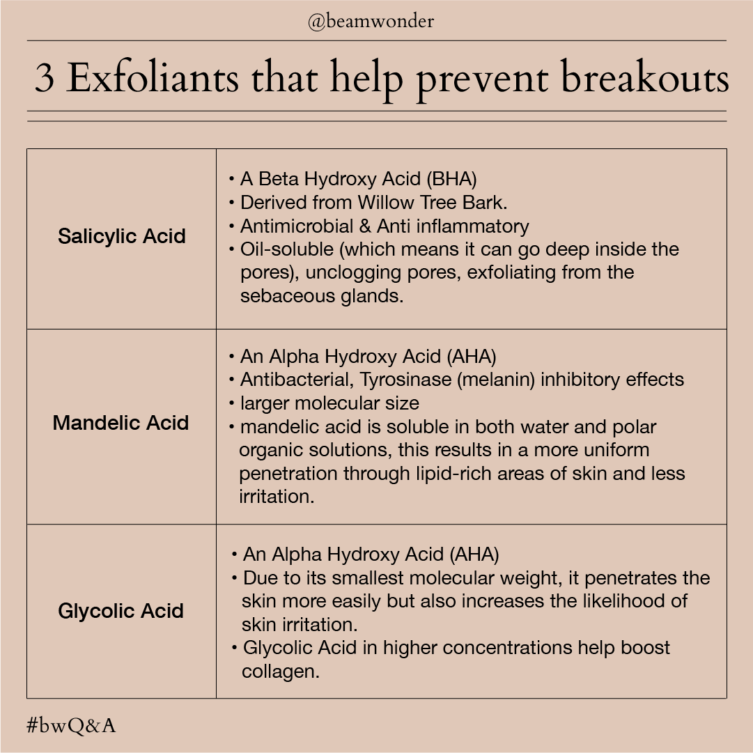 3 Exfoliants that help prevent breakouts