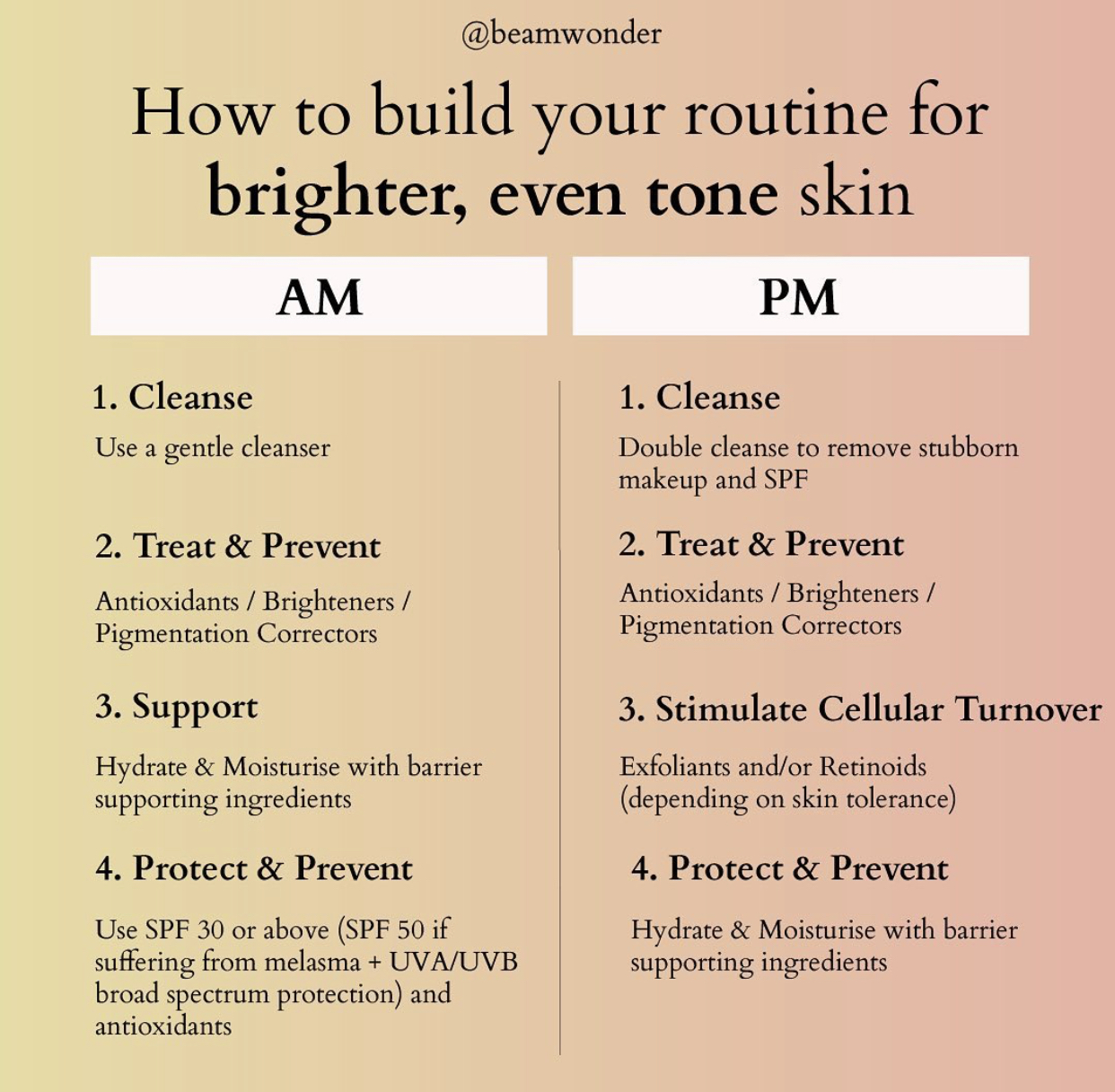 How to build your routine for brighter even tone skin