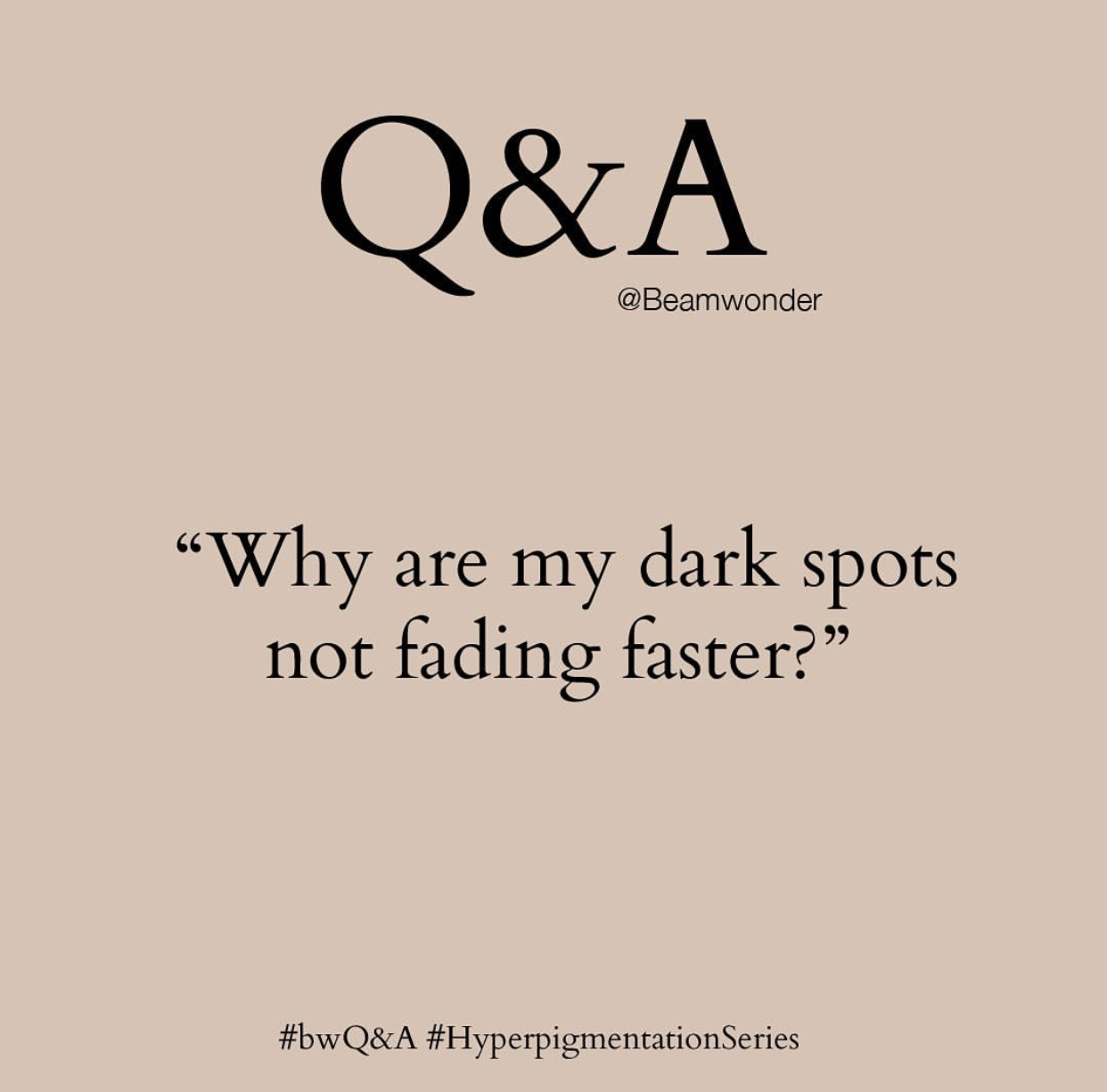 Q&A: Why are my dark spots not fading faster?